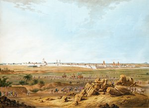 1791年5月15日のセリンガパタムのイーストビュー、ティップースルタンの国、マイソールの12のビューからの図。 作： Robert H. Colebrooke